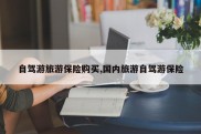 自驾游旅游保险购买,国内旅游自驾游保险