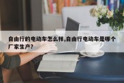 自由行的电动车怎么样,自由行电动车是哪个厂家生产?