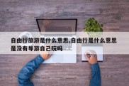 自由行旅游是什么意思,自由行是什么意思 是没有导游自己玩吗